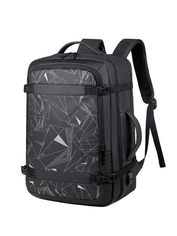 Rucsac pentru laptop, cu capacitate mare, multifuncțională, cu extensie USB, rezistentă la apă, pentru afaceri casual, umeri pentru bărbați și femei, 17,3 inci