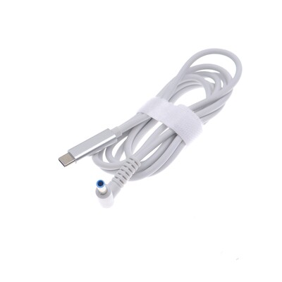 Cablu de încărcare USB tip C PD Cablu 19,5 V 4,5*3,0 mm Vârf albastru Convertor mufă masculin Adaptor de alimentare DC Încărcător pentru laptop Hp
