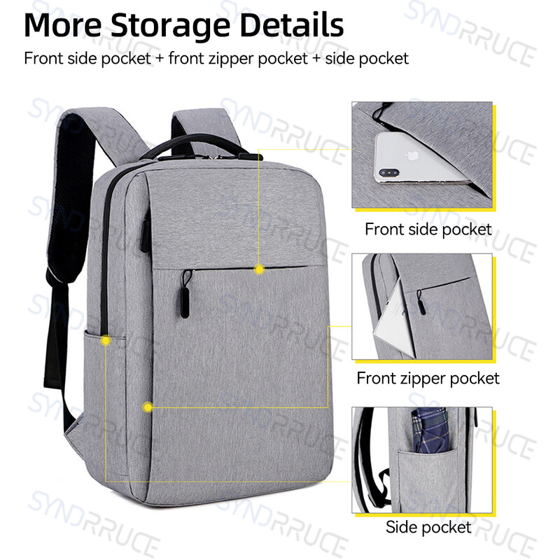 Rucsac casual USB sport Geantă de școală pentru călătorii de afaceri Rucsac potrivit pentru Macbook Pro Geanta laptop potrivită pentru Dell HP Lenovo