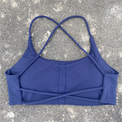 Sutien sport pentru femei cu bretele încrucișate pentru antrenament de gimnastică, crop top, vestă sexy de yoga, bralette de fitness cu impact ridicat, pentru alergare, lenjerie de corp căptușită