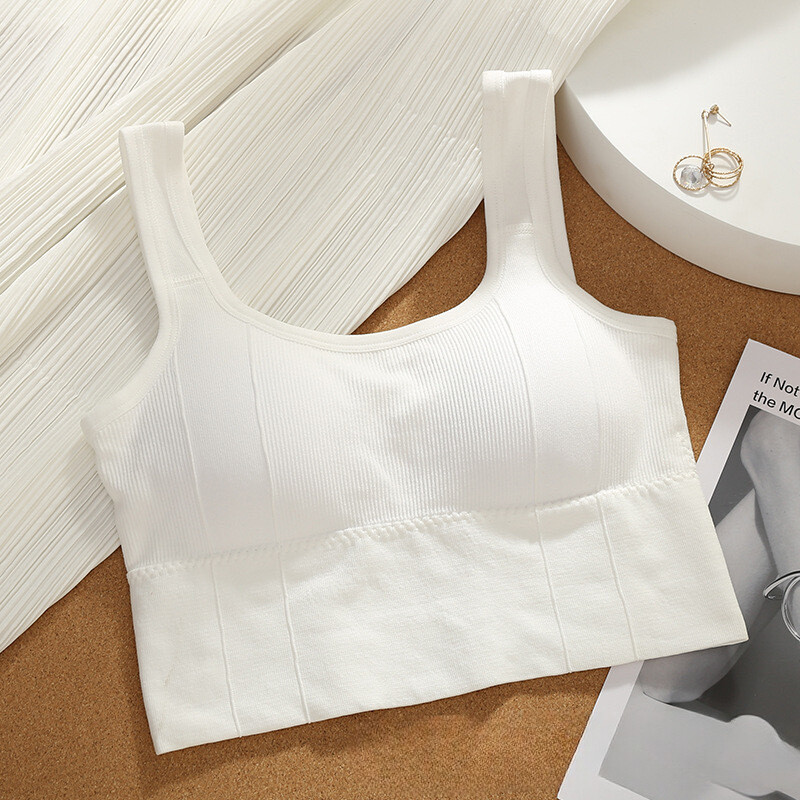 Sportinė graži nugara Moteriški kvėpuojantys neplieniniai žiediniai bėgimo jogos liemenės stiliaus apatiniai drabužiai, tinkantys lauke