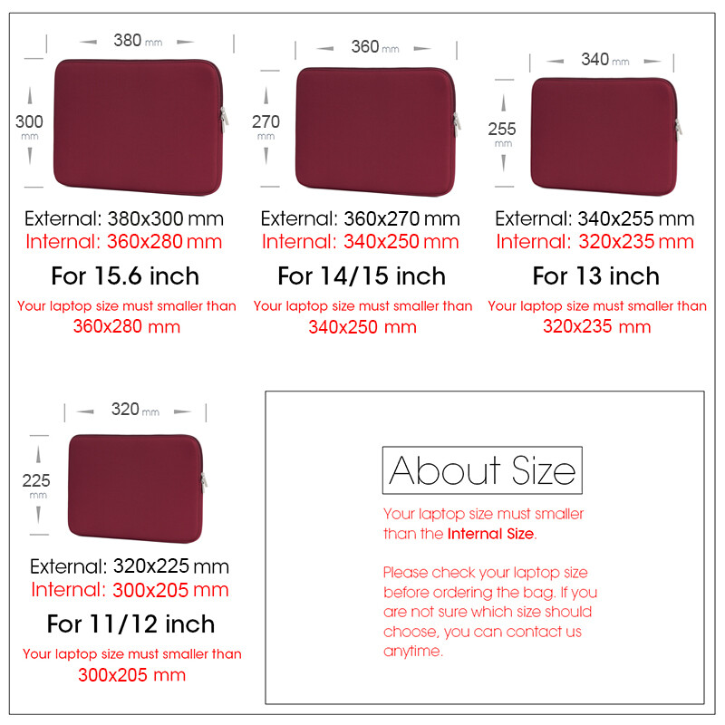 Geantă pentru laptop 11 12 13 14 15 15,6 inchi Husă moale pentru computer, birou, călătorii, afaceri pentru Macbook Air Pro Xiaomi MateBook HP Dell