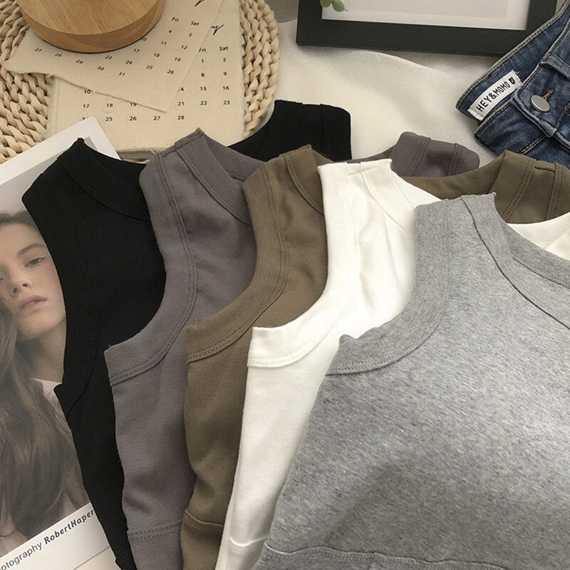 Vasariniai trumpi „I-Word“ apatiniai moteriški „viskas viename“ grožio marškinėliai su liemenėlės pagalvėlėmis, vidinėmis liekninančiomis juostelėmis, trumpos dalies bambos berankove liemenė