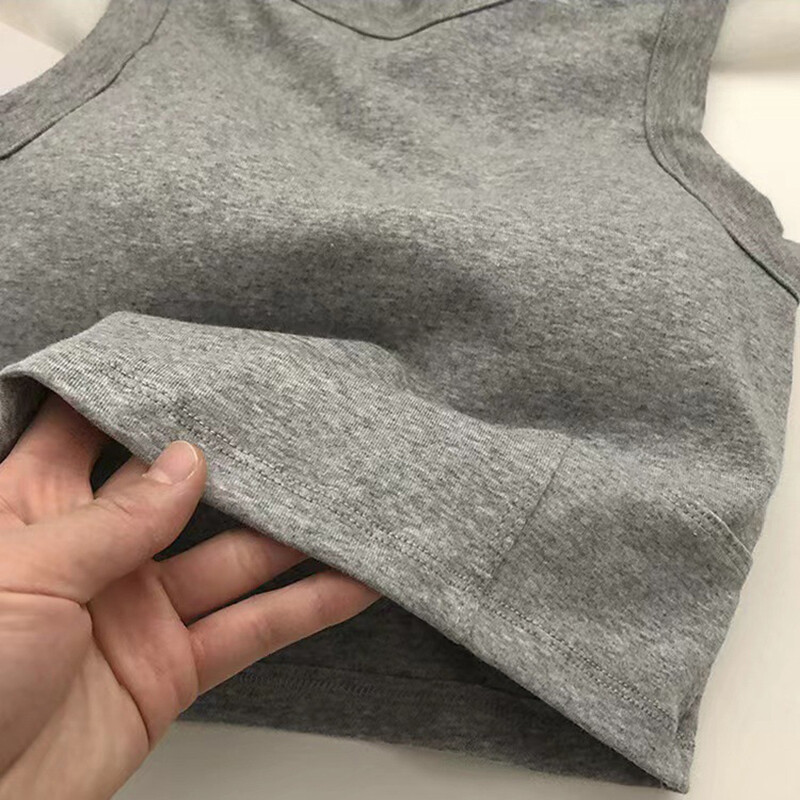 Vasariniai trumpi „I-Word“ apatiniai moteriški „viskas viename“ grožio marškinėliai su liemenėlės pagalvėlėmis, vidinėmis liekninančiomis juostelėmis, trumpos dalies bambos berankove liemenė