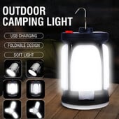 Lanternă de camping cu LED-uri de mare putere, reîncărcabilă, 4500mAh, 1000LM, Power Bank de urgență, pliabilă, 6 moduri de lumină pentru pescuit în camping
