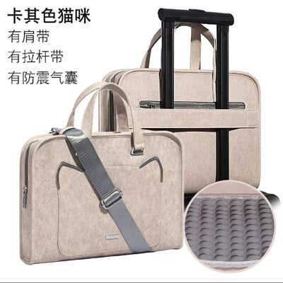 Ins Pink Laptop Geanta de umar Geanta de mana Impermeabil MacBook Air Pro 13.3 14 15.6 16 inch Husa PC Servieta de voiaj rezistenta la socuri