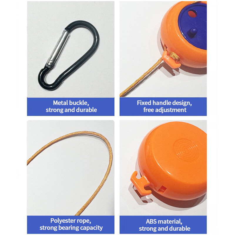 Snur pentru rufe neperforat în aer liber, 10 m