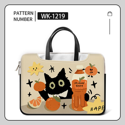 Geantă pentru laptop DIY Geanta cu mâner pentru pisică neagră 13 14 15 17 inch Husă rezistentă la șocuri Rucsac pentru laptop Geanta de mesager Husă pentru laptop