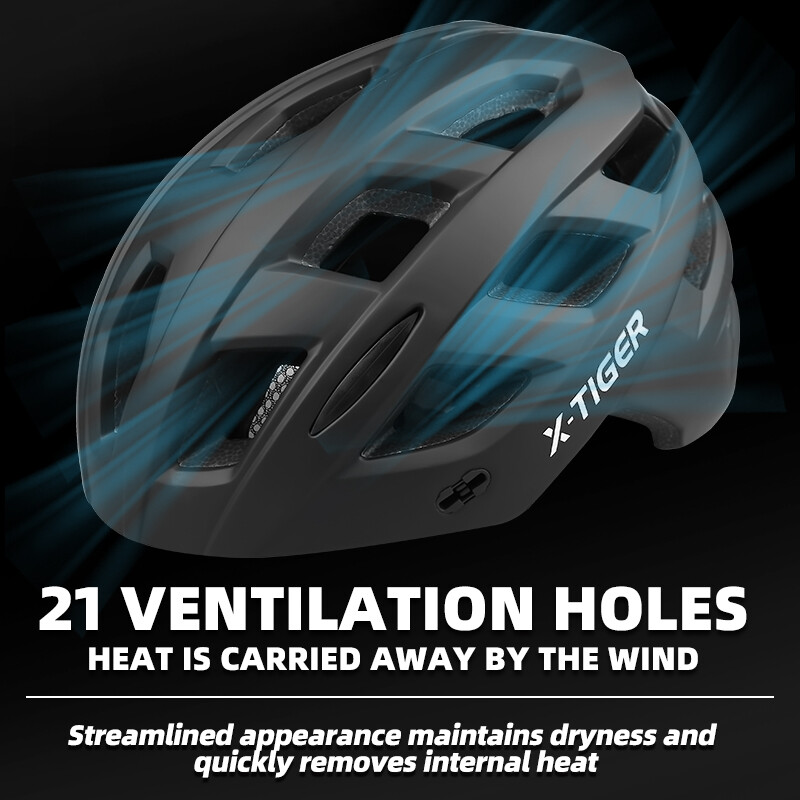 Casca magnetica X-TIGER Casca de ciclism cu turnare integrata Casca de ciclism de drum de munte pentru adulti pentru barbati femei potrivire 58-62 CM