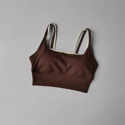 Sutien sport respirabil pentru femei Topuri de fitness rezistente la șocuri Sutien de gimnastică Crop Top Sutien sport Sutien pentru antrenament de gimnastică Sutien de yoga fără cusături