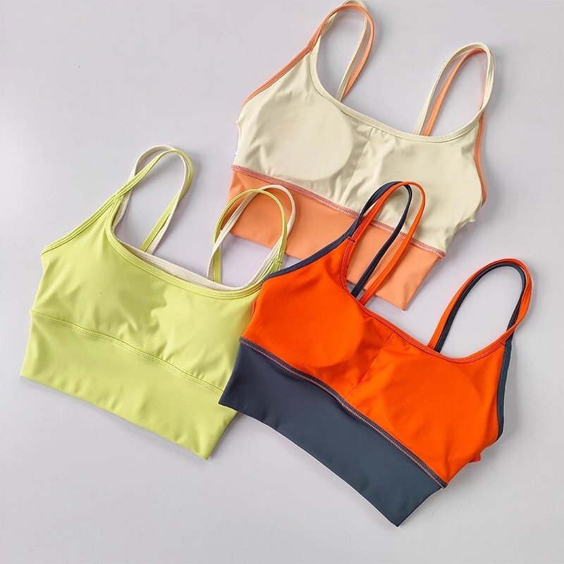 Sutien sport respirabil pentru femei Topuri de fitness rezistente la șocuri Sutien de gimnastică Crop Top Sutien sport Sutien pentru antrenament de gimnastică Sutien de yoga fără cusături