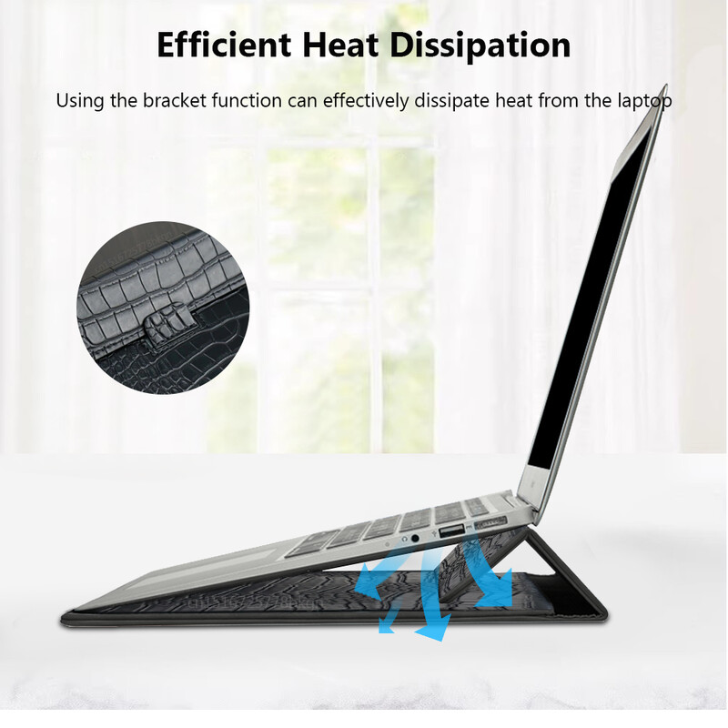 Geantă pentru laptop pentru Macbook Air Pro 13 Husă M1 M2 Husă suport pentru notebook 11 14 15 15,6 inci Husă din piele PU Husă pentru tabletă