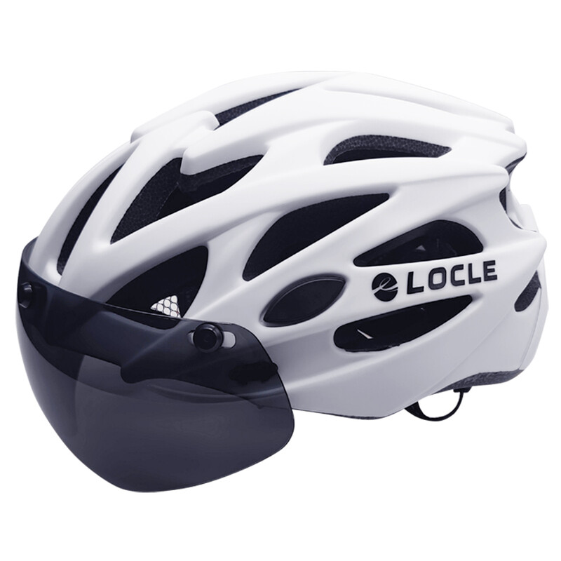 Cască de ciclism LOCLE Bărbați Femei Ochelari magnetici Cască de bicicletă cu vizor detașabil Cască de ciclism de drum și munte Dimensiune M/L/XL