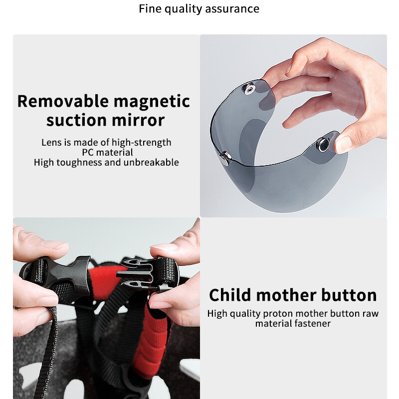 Cască de ciclism X-TIGER Cască de bicicletă turnată integral Lumini LED Cască de bicicletă MTB Călărie de siguranță pentru sport ultraușoară cu ochelari de protecție Vizor