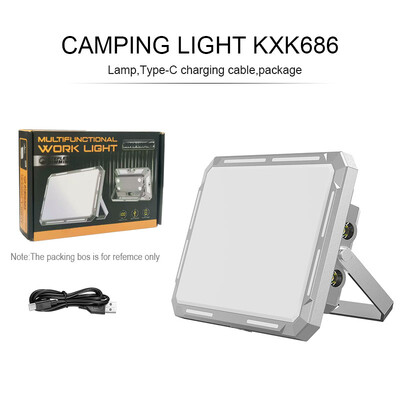 Lumină LED pentru cort de camping Lumină de căutare reîncărcabilă Iluminat de urgență în aer liber de mare putere Lămpi de noapte portabile, rezistente la apă