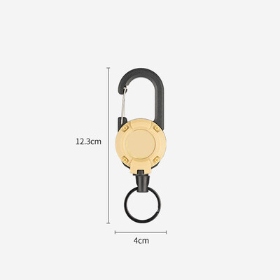 Camping în aer liber tactică, ușor de trage, cataramă retractabilă, funie de sârmă de oțel, multifuncțională, pentru camping, frânghie anti-pierdere