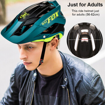 BATFOX Bike Helmet Overall Molded Mountain Road Helmet Ultralight Men Bicycle Cycling Equipment DH AM Casco Ciclismo Bicicleta