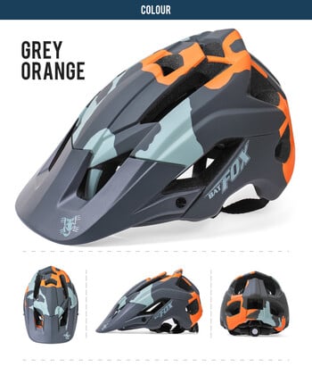 BATFOX Bike Helmet Overall Molded Mountain Road Helmet Ultralight Men Bicycle Cycling Equipment DH AM Casco Ciclismo Bicicleta