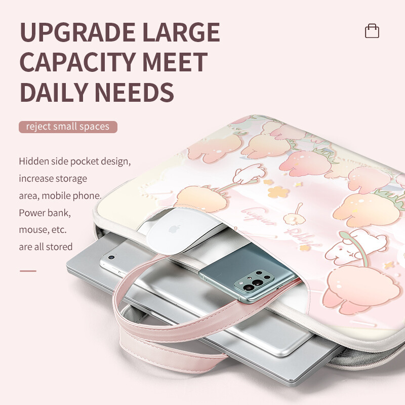 Husă pentru laptop PU Geantă pentru laptop Husă multifuncțională 12 13 14 15 17 inch Geantă cu mâner Geantă drăguță de transport pentru Macbook/Dell/HP/Asus/Acer