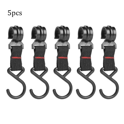 1/5 buc. Instrument pentru suport negru Cârlig de finisare detașabil Umeraș pentru tigaie pentru camping în aer liber, în formă de S, cârlige pentru agățat Cataramă de depozitare