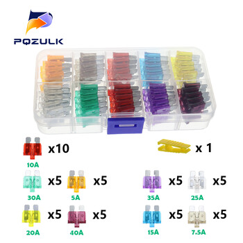 Προφίλ Medium Mini Micro2 Size Blade Type Car Fuse Assortment 5/7.5/10/15/20/25/30/35A Σετ ασφαλειών Auto Car Truck with Box Clip