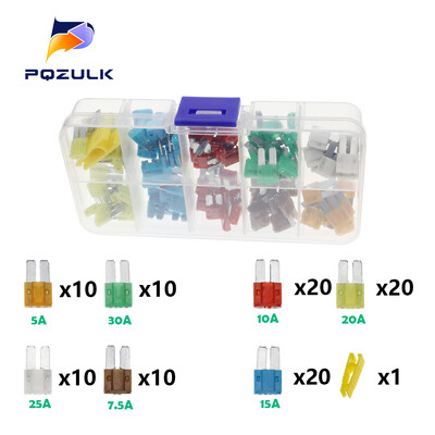 Profil Medium Mini Micro2 Dimensiune Tip lamă Sortiment de siguranțe auto 5/7,5/10/15/20/25/30/35A Set de siguranțe Camion auto cu clemă pentru cutie