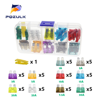 Profil Medium Mini Micro2 Dimensiune Tip lamă Sortiment de siguranțe auto 5/7,5/10/15/20/25/30/35A Set de siguranțe Camion auto cu clemă pentru cutie