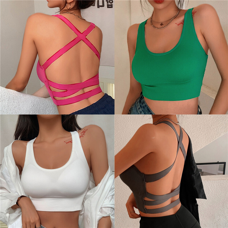 Sutien sport sexy Sutien de yoga Sutien de fitness Top femei fără sudură Sutien sport de mare impact Lenjerie de corp sport Sutien push-up Îmbrăcăminte sportivă Bralette