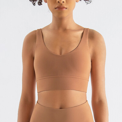 SOISOU Sutien din nailon Top Femei Sală de gimnastică Sexy Sutien sport strâmt Fitness Yoga Lenjerie de corp pentru femei Sutien detașabil anti-vibrare 15 culori