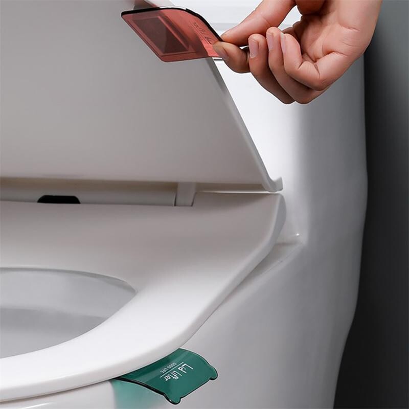 Buitinis nuo nešvarumų tualeto dangčio pakėlimo mechanizmas klozeto dangčio rankena Lipni tualeto sėdynės dangčio laikiklio įtaisas Vonios įtaisai