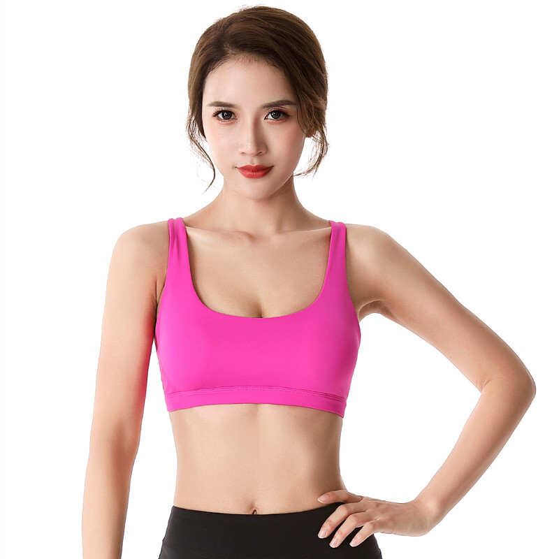 Sutien sport de fitness pentru femei Push Up, fără sârmă, căptușit, cu bretele încrucișate, alergare, antrenament, antrenament, yoga, lenjerie de corp Crop tops
