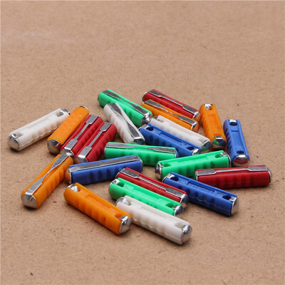 10/200 de bucăți tip de siguranțe auto continentale pentru mașini de epocă, clasice, lamă, set de siguranțe pentru autovehicule europene, stil vechi, 5/8/10/16/25AMP 6MM