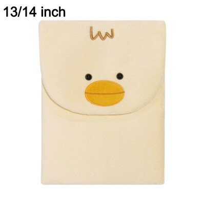 Mados pliušinis animacinių filmų gyvūnų kompiuterio krepšys, didelės talpos nešiojamas iPad laikymo krepšys Mielas nešiojamojo kompiuterio krepšys