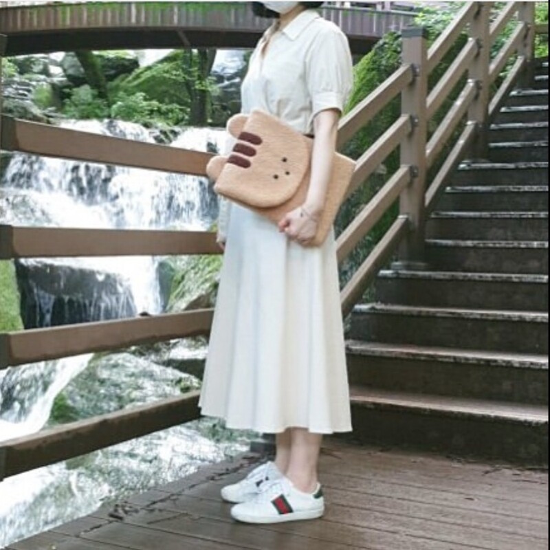 Mados pliušinis animacinių filmų gyvūnų kompiuterio krepšys, didelės talpos nešiojamas iPad laikymo krepšys Mielas nešiojamojo kompiuterio krepšys