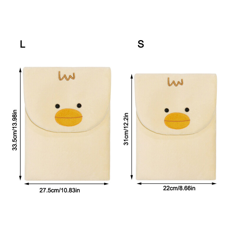 Mados pliušinis animacinių filmų gyvūnų kompiuterio krepšys, didelės talpos nešiojamas iPad laikymo krepšys Mielas nešiojamojo kompiuterio krepšys