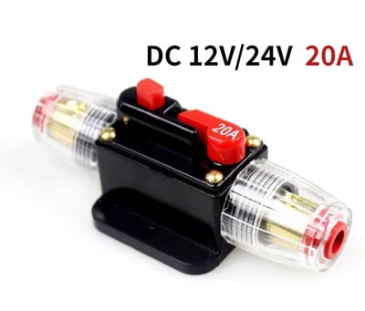 LEADER SOLAR 12V24V 20A-150A Amplificator audio pentru camioane pentru mașină Disjunctor Suport siguranță AGU Amplificator stereo Refit Adaptor pentru siguranță