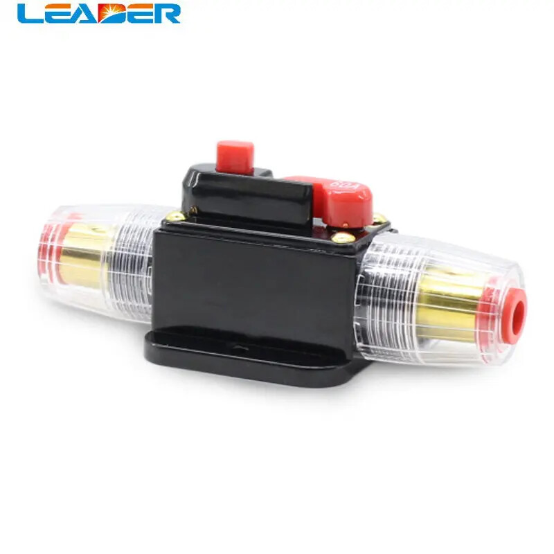 LEADER SOLAR 12V24V 20A-150A Amplificator audio pentru camioane pentru mașină Disjunctor Suport siguranță AGU Amplificator stereo Refit Adaptor pentru siguranță