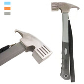 Ciocan de camping în aer liber, din oțel cu conținut ridicat de carbon, ciocan pentru cort, ciocan pentru țeapă, cu extractor de țăruși, unel multiplu pentru alpinism pentru drumeții