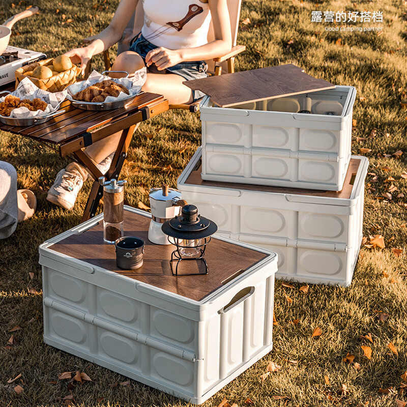 Cutie de depozitare pliabilă pentru picnic, 28 l, coșuri portabile de mare capacitate pentru mașină, în aer liber, coșuri de depozitare, echipamente de camping