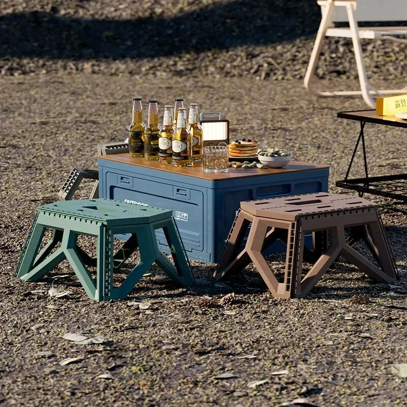 Cutie de depozitare pentru camping, organizator de portbagaj, cutie de camping pentru picnic, bancă pliabilă pentru mașină și masă de tocat