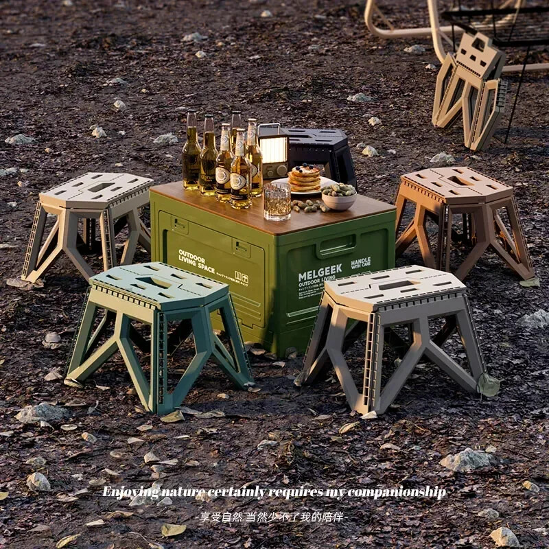 Cutie de depozitare pentru camping, organizator de portbagaj, cutie de camping pentru picnic, bancă pliabilă pentru mașină și masă de tocat