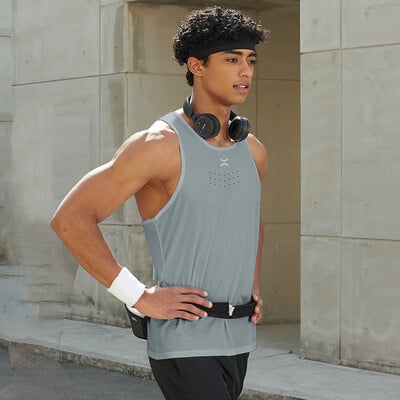 Vestă de maraton pentru bărbați de vară, cămașă fără mâneci, pentru alergare, îmbrăcăminte pentru antrenament pentru jogging, îmbrăcăminte sportivă