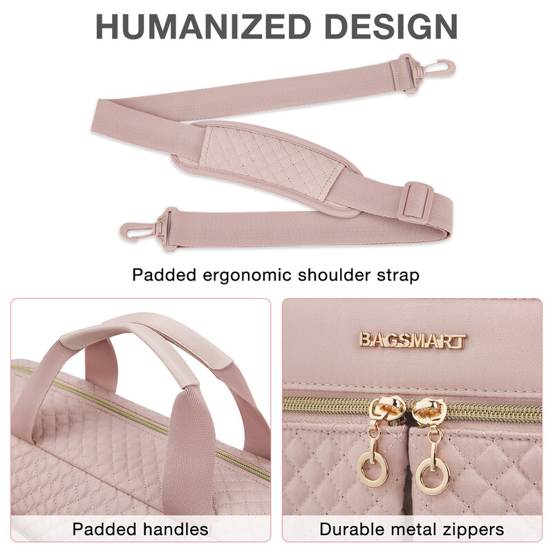 BAGSMART Geanta pentru laptop de 17,3/15,6 inchi Servieta pentru femei Geanta de mesagerie pentru computer Office Travel Business