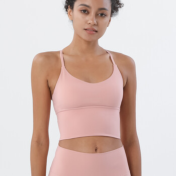 Αθλητικό σουτιέν SOISOU S-XL Nylon Top Γυναικείο Bralette Αναπνεύσιμο Εσώρουχο Γυναικείο Αθλητικό Κολάν Γυναικείο Sexy Top Bra 10 Χρώματα