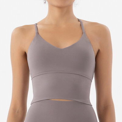 SOISOU S-XL Sutien sport din nailon Top femei Bralette Lenjerie de corp respirabilă Leggings sport pentru femei Sutien de top sexy 10 culori