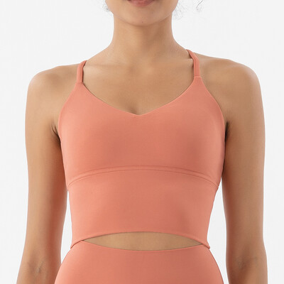 SOISOU S-XL Sutien sport din nailon Top femei Bralette Lenjerie de corp respirabilă Leggings sport pentru femei Sutien de top sexy 10 culori