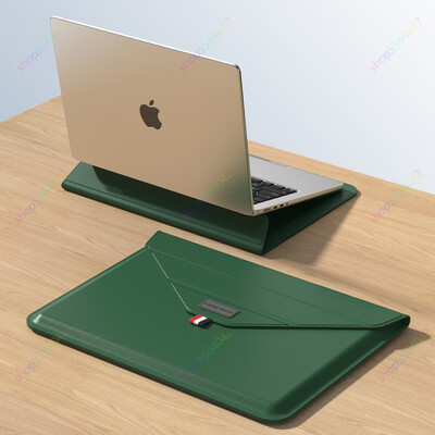 Nešiojamojo kompiuterio dėklas su stovu, skirtas Redmi Book 16 2024 Pro 14 15 colių dėklui Xiaomi Book Air 13 14 15E 16 odinis nešiojamojo kompiuterio dangtelio krepšys