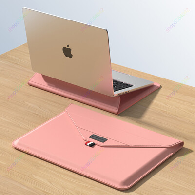 Nešiojamojo kompiuterio dėklas su stovu, skirtas Redmi Book 16 2024 Pro 14 15 colių dėklui Xiaomi Book Air 13 14 15E 16 odinis nešiojamojo kompiuterio dangtelio krepšys