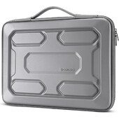 Puzdro na notebook 14, 15,6" a 17" s rukoväťou, nárazuvzdorné, vodotesné, z EVA materiálu, strieborné