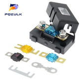 Držiak poistiek ANS-H so skrutkovým typom ANS-8, bezpečnostná doska, základňa do auta, poistková skrinka do automobilu, 20A, 50A, 70A, 80A, 100A, 150A, 175A, 200A